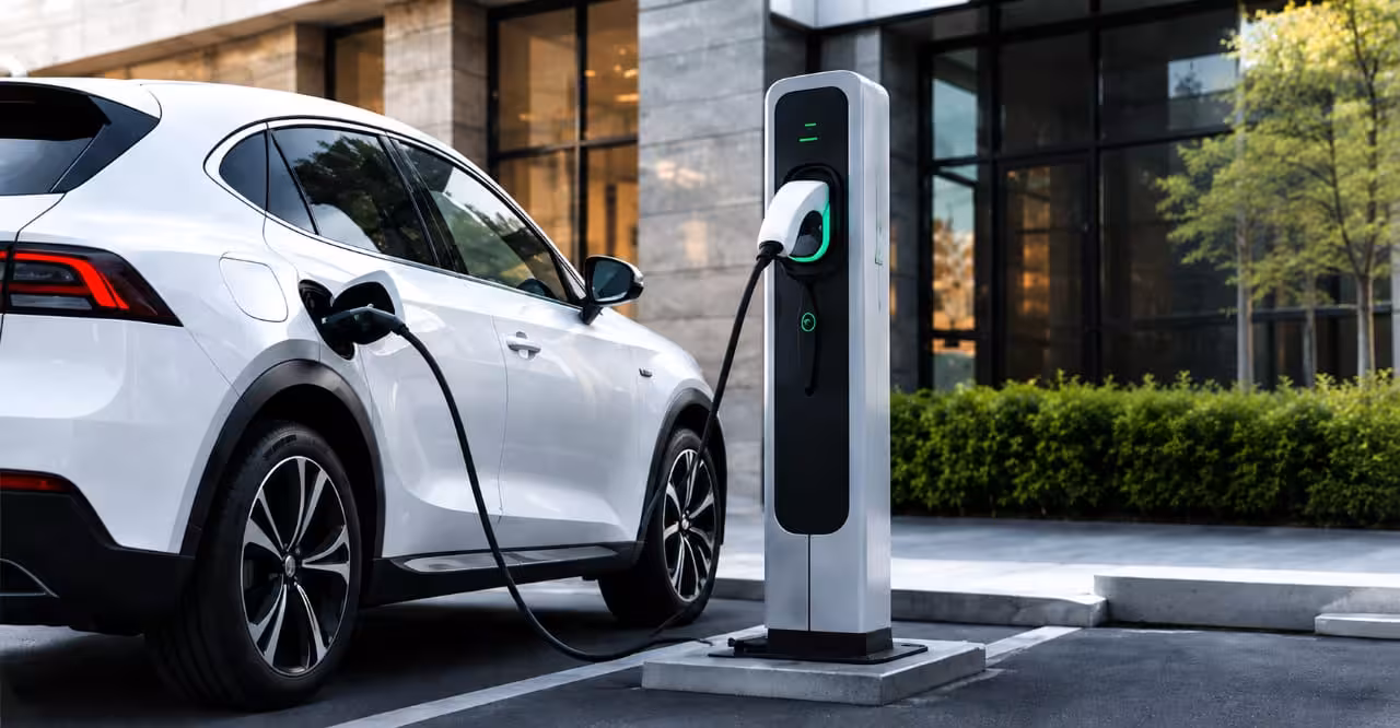 Electric vehicle charging at smart clean energy station