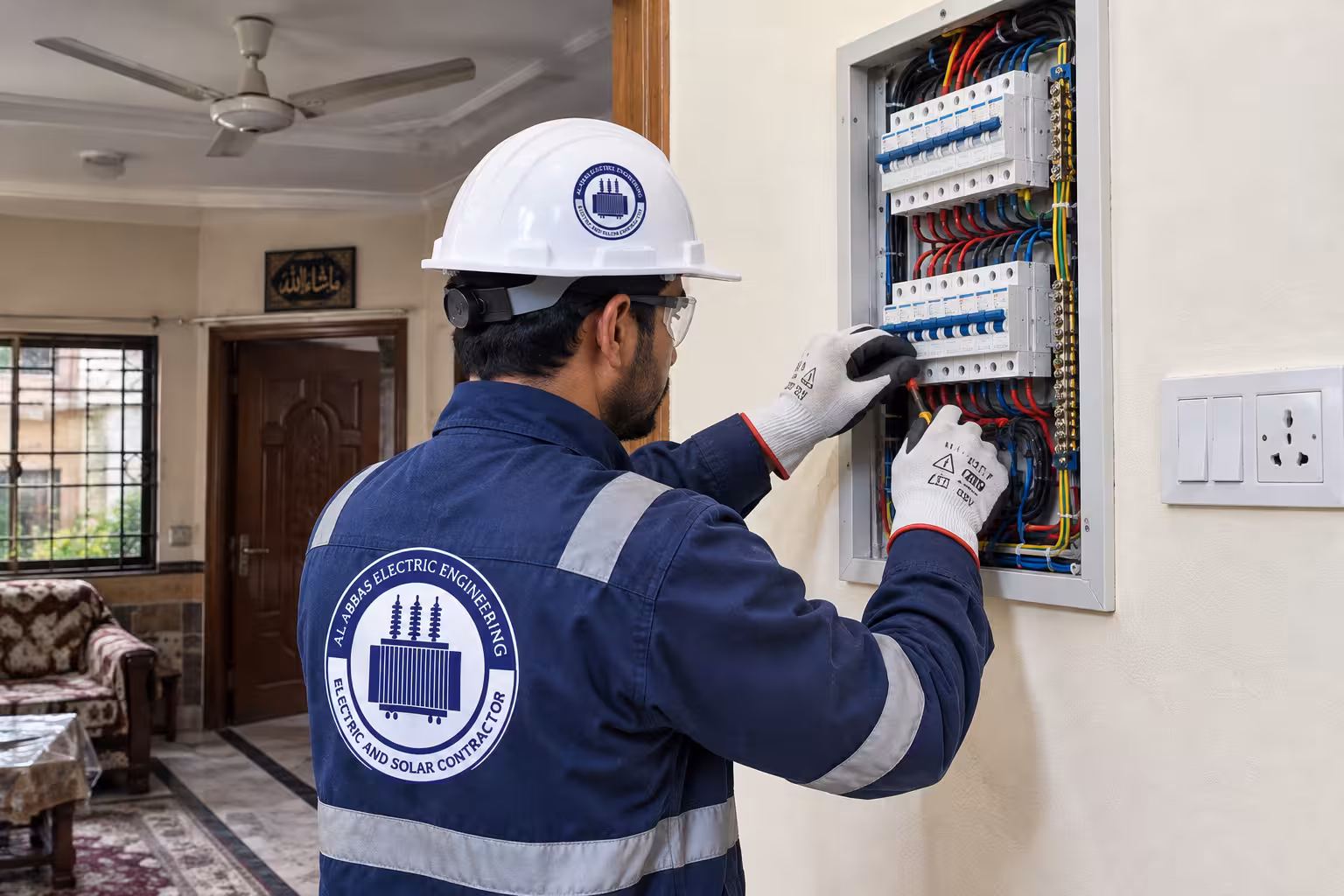 Complete Residential Electrical Rewiring at Clifton Block 2, Karachi